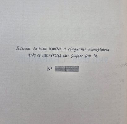 [CHABANEIX]. Philippe Chabaneix. Numéro spécial...