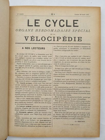 [CYCLISME]. Le Cycle. Organe hebdomadaire...