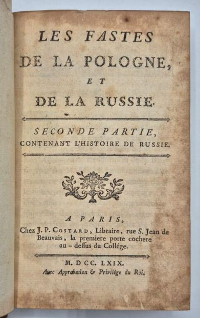 [RUSSIE - POLOGNE]CONTANT D'ORVILLE, André-Guillaume....
