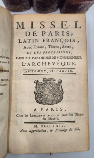 [RELIURE]. Missel de Paris, latin-françois,...