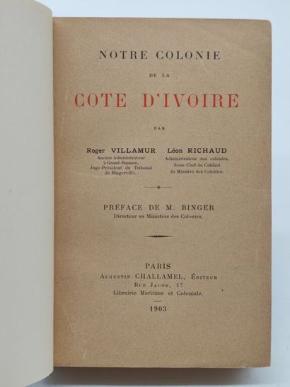 [CÔTE D'IVOIRE] VILLAMUR, Roger et RICHAUD,...