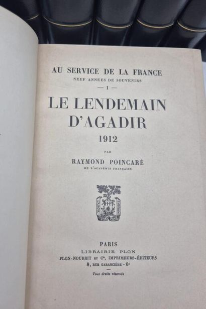 POINCARÉ, Raymond. Au service de la France....