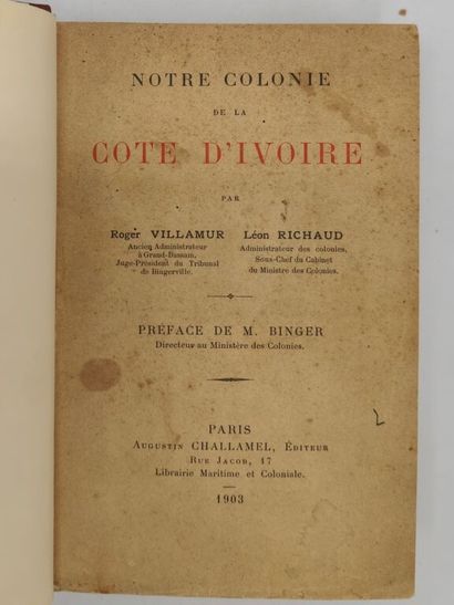 [CÔTE D'IVOIRE]JOSEPH, Gaston. La Côte d'ivoire....