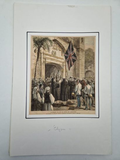 [CHYPRE]. Ensemble de 16 gravures en couleurs...
