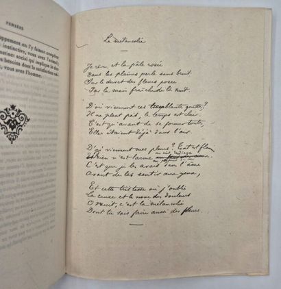 SULLY PRUDHOMME. Journal intime. Lettres...