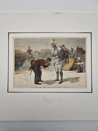 [CHYPRE]. Ensemble de 16 gravures en couleurs...