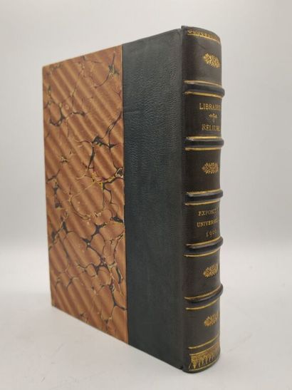 [PARIS - EXPOSITION UNIVERSELLE]. La Librairie,...