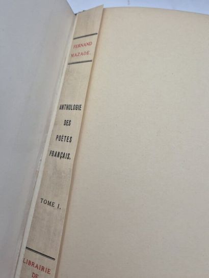 MAZADE, Fernand. Anthologie des poètes français...