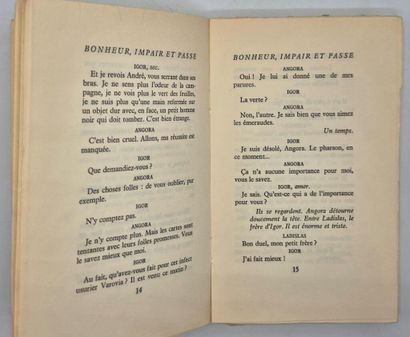 SAGAN, Françoise. Bonheur impair et passe.

Paris,...