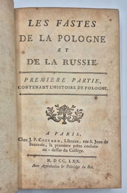[RUSSIE - POLOGNE]CONTANT D'ORVILLE, André-Guillaume....