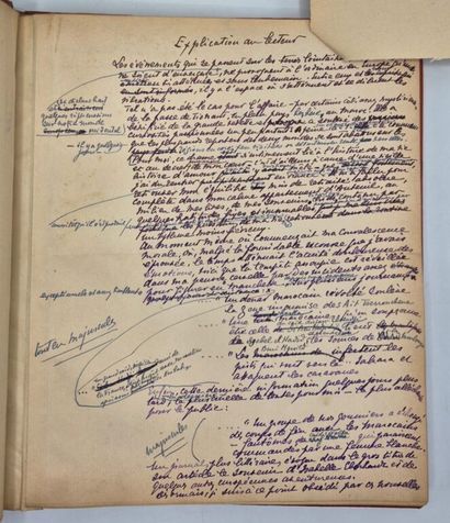 ROUFF, Marcel. Manuscrit autographe d'un...