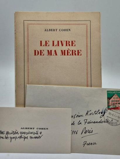 COHEN, Albert. Le Livre de ma mère.

Paris,...