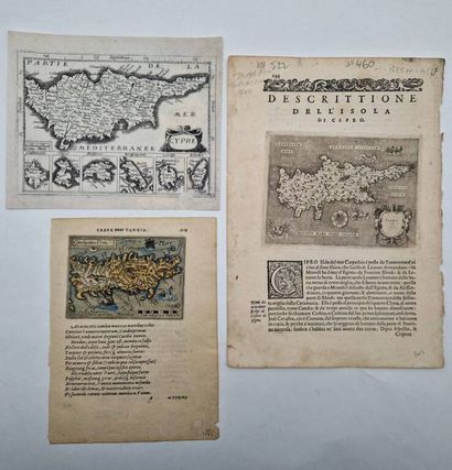 [CHYPRE]. Réunion de cartes de la Renaissance...