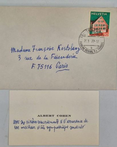 COHEN, Albert. Belle du seigneur.

Paris,...