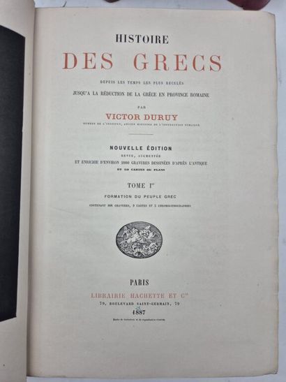 DURUY, Victor. Histoire des Grecs depuis...