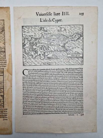 [CHYPRE]. Deux cartes de l'île par Sebastian...