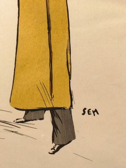 SEM, Georges Goursat dit. Lithographie en...