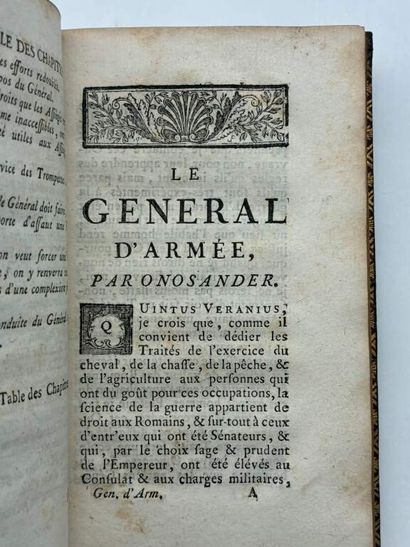 [MILITARIA]ONOSANDER. Le Géneral d'armée....