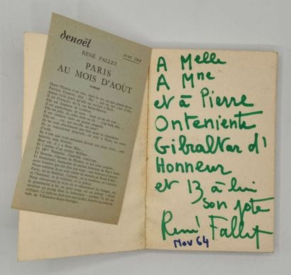 FALLET, René. Paris au mois d'août.

Édition...