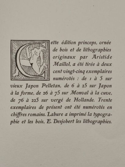 VERHAEREN, Émile et MAILLOL, Aristide. Belle...