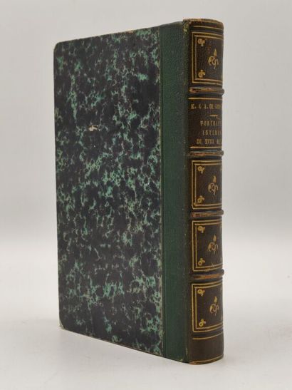 GONCOURT, Edmond et Jules. Portraits intimes...