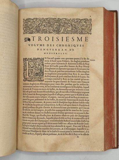 MONSTRELET, Enguerrand de. Chroniques d'Enguerran...