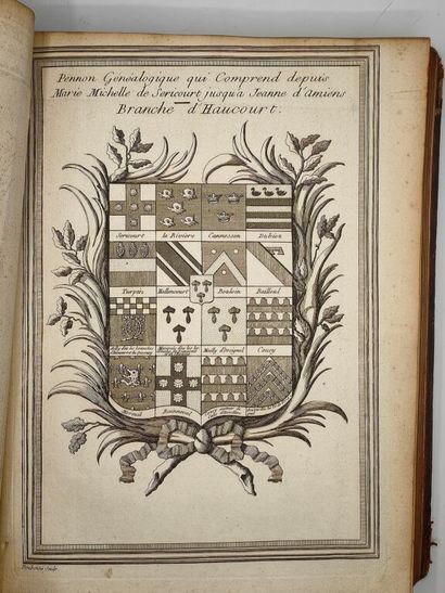 [HÉRALDIQUE - PICARDIE]. Extrait de la Généalogie...