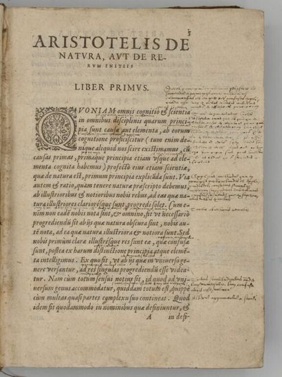 ARISTOTE - BUISSERET, Hugues. Recueil de...