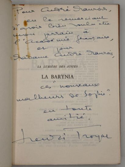 TROYAT, Henri. La Lumière des Justes : Les...