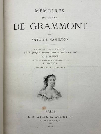 HAMILTON, Antoine. Mémoires du comte de Grammont.

Edition...