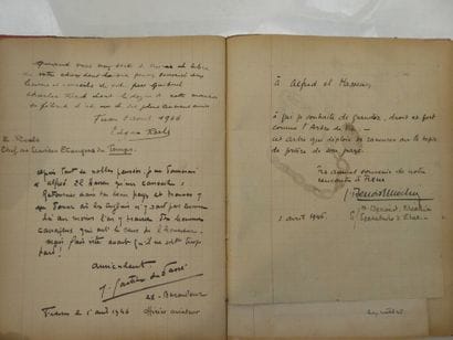 [MANUSCRIPT - FRESNES PRISON]. Autographs...