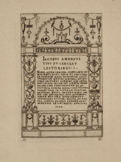 ANDROUET DU CERCEAU, Jacques et BALDUS, Édouard....