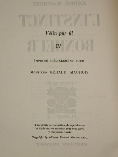 MAUROIS, André. L'Instinct du bonheur.

Excellent...