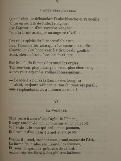 BAUDELAIRE, Charles. Les Fleurs du mal, la...