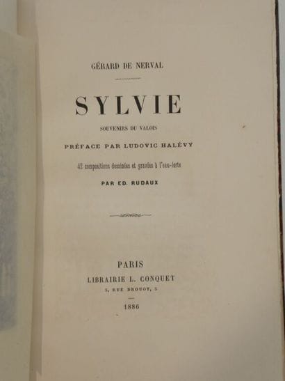 NERVAL, Gérard de et RUDAUX Edmond. Sylvie....