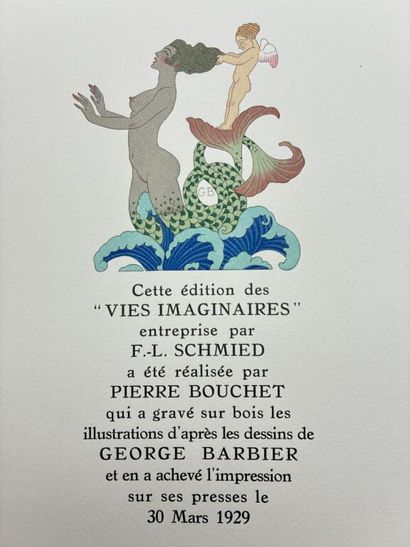 BARBIER, George et SCHWOB, Marcel. Vies imaginaires....