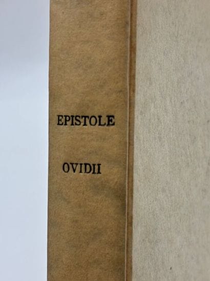 OVIDE. Epistole Ovidii cum commento. Publii...