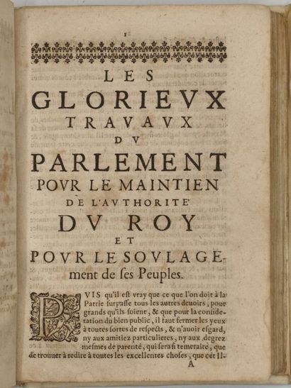 [FRONDE]. Recueil factice de 5 mazarinades.

Important...