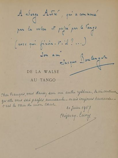 [DANSE]BOULENGER, Jacques. De la walse au...