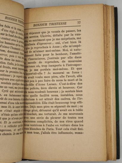 SAGAN, Françoise. Bonjour tristesse.

Paris,...