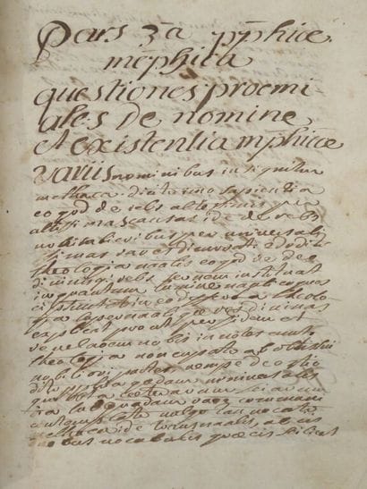 [MANUSCRIPT - BRITTANY] GAULTIER, Johannes....