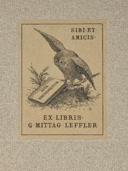MITTAG-LEFFLER, Gösta. Sur la représentation...