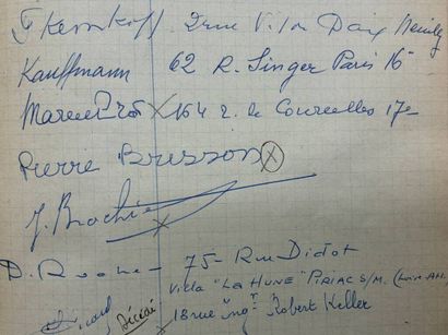[BIBLIOPHILIE - LIVRE D'OR]. Registre de...