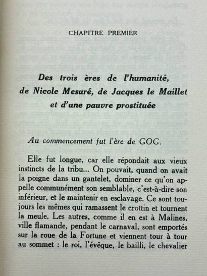 T'SERSTEVENS, Albert. Béni 1er, roi de Paris.

Très...