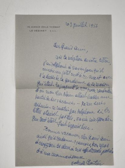 ALAIN, Émile-Auguste Chartier dit. Quatre-vingt-un...