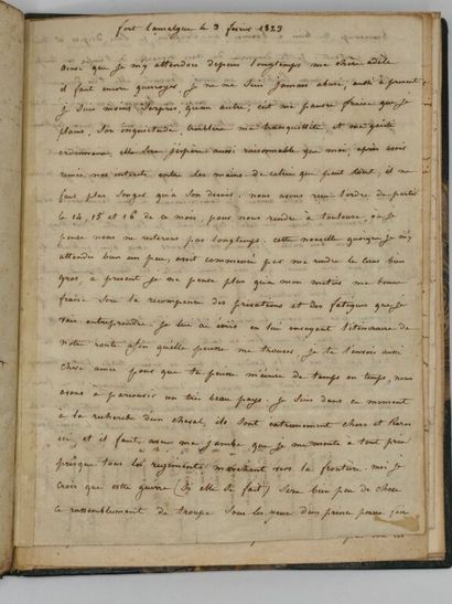 [MANUSCRIPT - NAPOLEON] GAUVILLE, Adolphe...