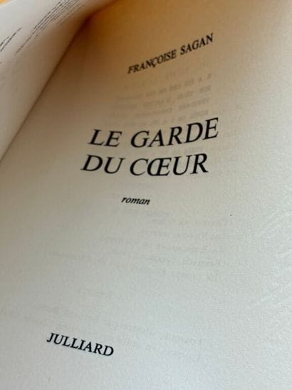 SAGAN, Françoise. La Garde du cœur. 

Très...
