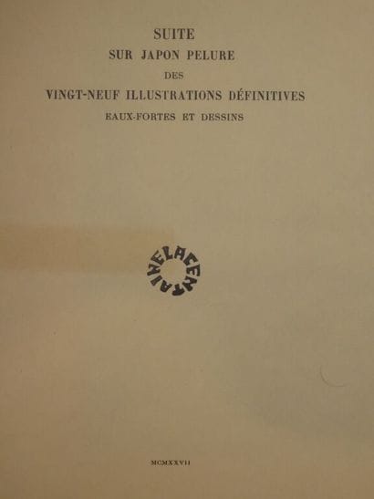 VALÉRY, Paul et MARCHAND, Jean. Le Cimetière...