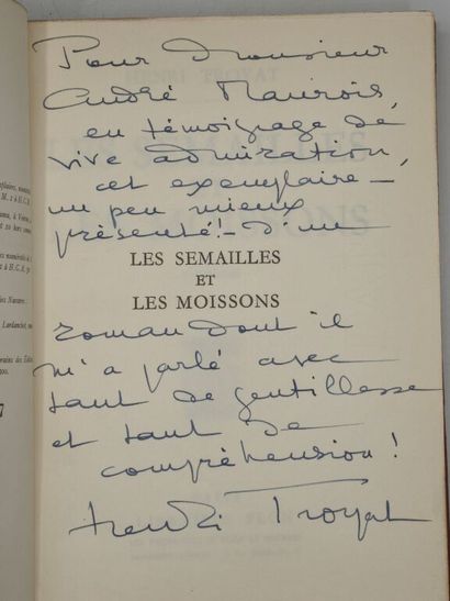 TROYAT, Henri. Les Semailles et les moissons....