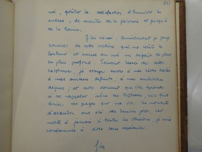 [MANUSCRIPT - SABATIER] PYRÈNE, Georges....